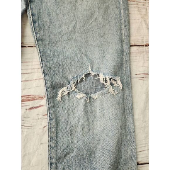 Mother The Rascal Ankle Snippet Distressed Jeans Size 29 - Picture 7 of 10